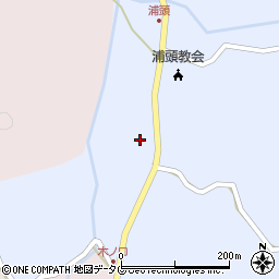 長崎県五島市平蔵町2760-1周辺の地図