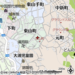 長崎県長崎市東山町12周辺の地図