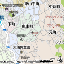 長崎県長崎市東山町12-14周辺の地図