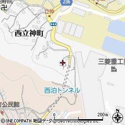 長崎県長崎市西立神町3-25周辺の地図