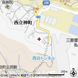 長崎県長崎市西立神町3周辺の地図