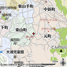 長崎県長崎市東山町11-17周辺の地図