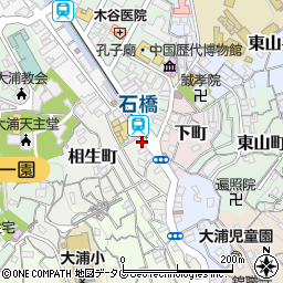 大浦中央調剤薬局周辺の地図