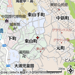 長崎県長崎市東山町10-16周辺の地図