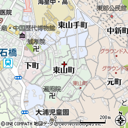 長崎県長崎市東山町8-21周辺の地図