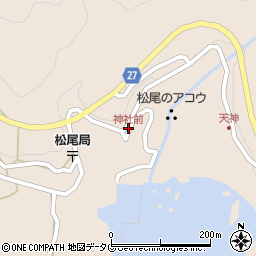 神社前周辺の地図