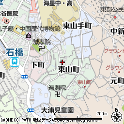 長崎県長崎市東山町8-27周辺の地図