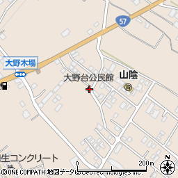 大野台公民館周辺の地図