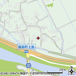 熊本県上益城郡嘉島町上島1305周辺の地図