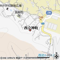 長崎県長崎市西立神町6-12周辺の地図