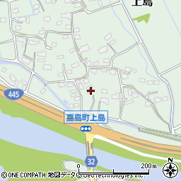 熊本県上益城郡嘉島町上島1298周辺の地図