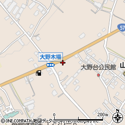 大野木場簡易郵便局周辺の地図