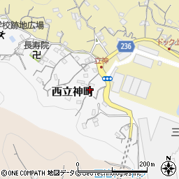 長崎県長崎市西立神町5-8周辺の地図