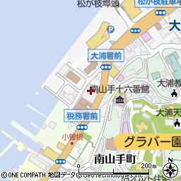 長崎バス　松ヶ枝営業所周辺の地図