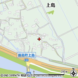 熊本県上益城郡嘉島町上島1309周辺の地図