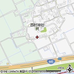 熊本県上益城郡嘉島町上六嘉901-1周辺の地図