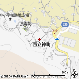 長崎県長崎市西立神町8-23周辺の地図