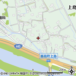 熊本県上益城郡嘉島町上島1343周辺の地図