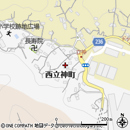 長崎県長崎市西立神町6-44周辺の地図