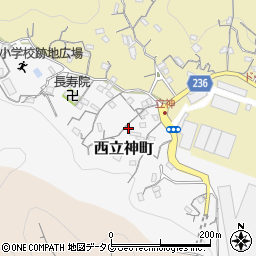 長崎県長崎市西立神町6-18周辺の地図