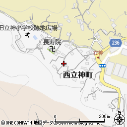 長崎県長崎市西立神町8-41周辺の地図