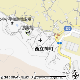 長崎県長崎市西立神町8周辺の地図