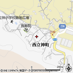 長崎県長崎市西立神町8-45周辺の地図