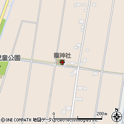 龍神社周辺の地図