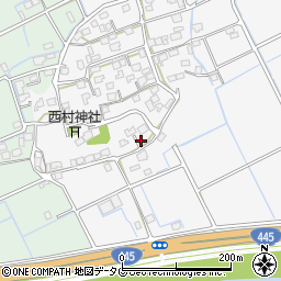 熊本県上益城郡嘉島町上六嘉886周辺の地図