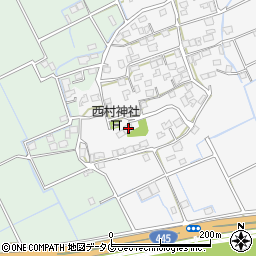 熊本県上益城郡嘉島町上六嘉917-1周辺の地図