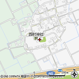 嘉島町　文化センター周辺の地図