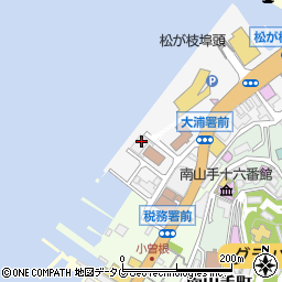 運輸安全委員会事務局長崎事務所周辺の地図