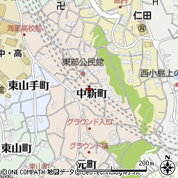 長崎県長崎市中新町周辺の地図