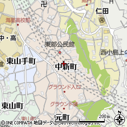 長崎県長崎市中新町周辺の地図