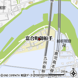 〒861-4141 熊本県熊本市南区富合町御船手の地図