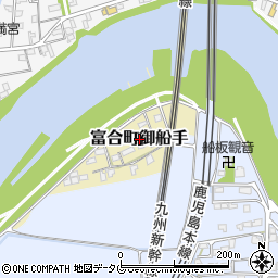 熊本県熊本市南区富合町御船手周辺の地図