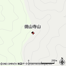 焼山寺山周辺の地図