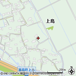 熊本県上益城郡嘉島町上島1215周辺の地図