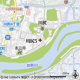 熊本県熊本市南区川尻周辺の地図