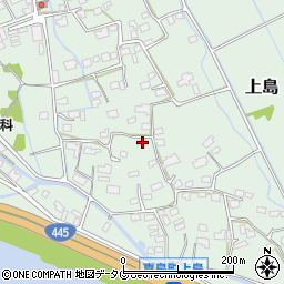 熊本県上益城郡嘉島町上島1352周辺の地図