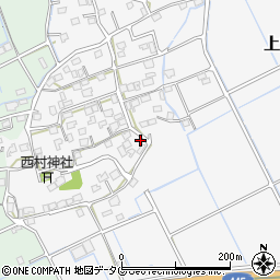 熊本県上益城郡嘉島町上六嘉874-1周辺の地図