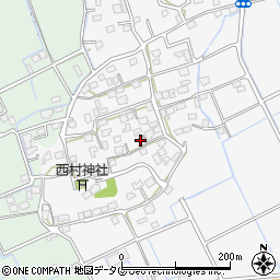 熊本県上益城郡嘉島町上六嘉988-1周辺の地図