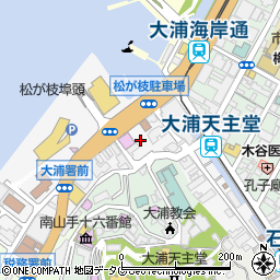 長崎市松が枝町駐車場周辺の地図