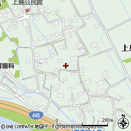 熊本県上益城郡嘉島町上島1387周辺の地図