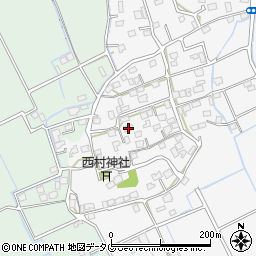 熊本県上益城郡嘉島町上六嘉980-2周辺の地図
