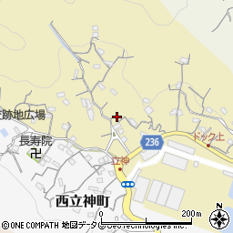 長崎県長崎市東立神町10-8周辺の地図