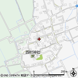 熊本県上益城郡嘉島町上六嘉980-1周辺の地図