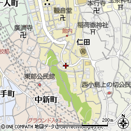 長崎県長崎市稲田町14周辺の地図