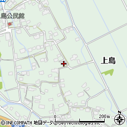 熊本県上益城郡嘉島町上島1412周辺の地図