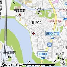 熊日川尻販売センター周辺の地図